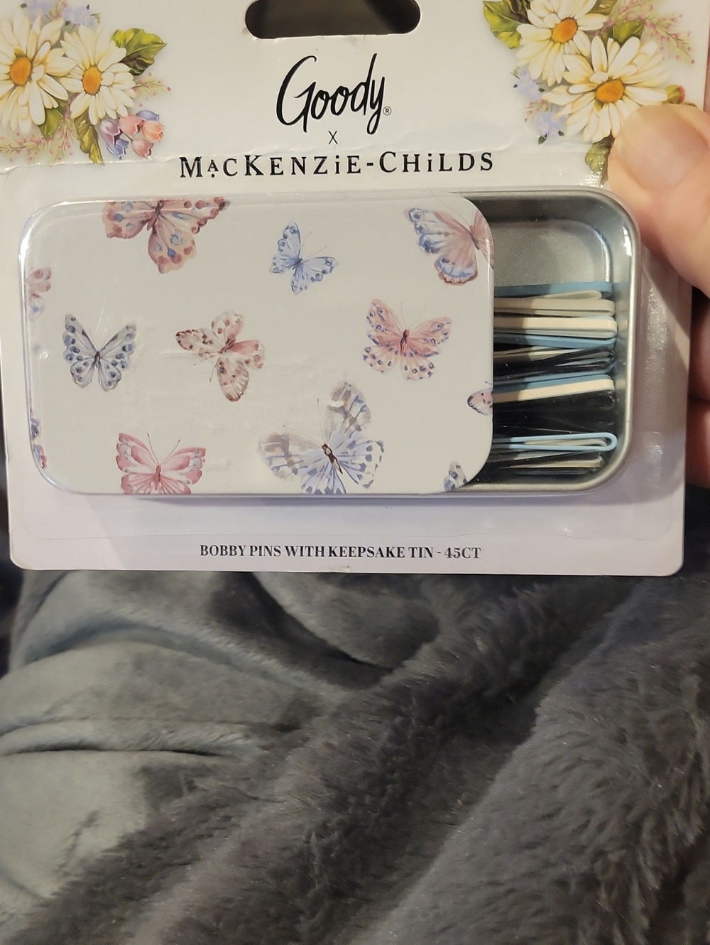 MacKenzie-Childs / Goody Colab.45 Bobby Pons In Butterfly Tin,NWT
